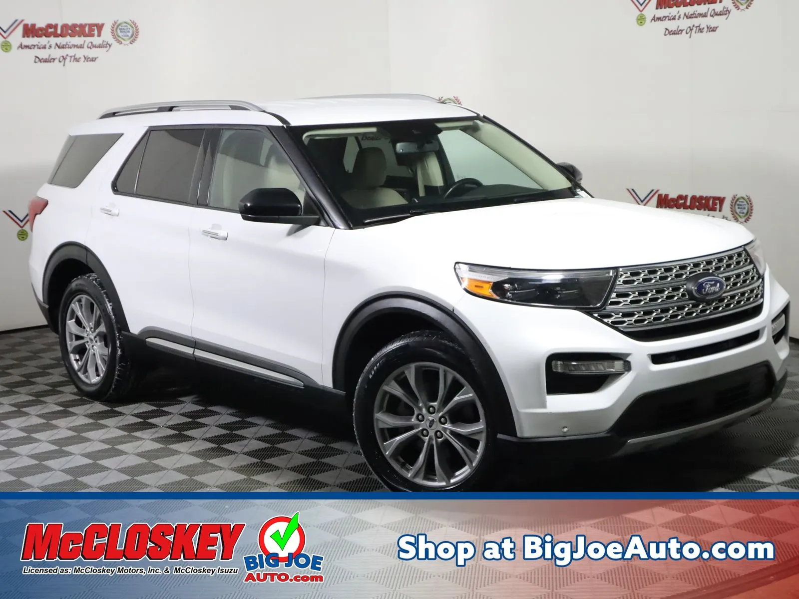 White 2023 Ford Explorer Limited for sale in Colorado Springs, CO