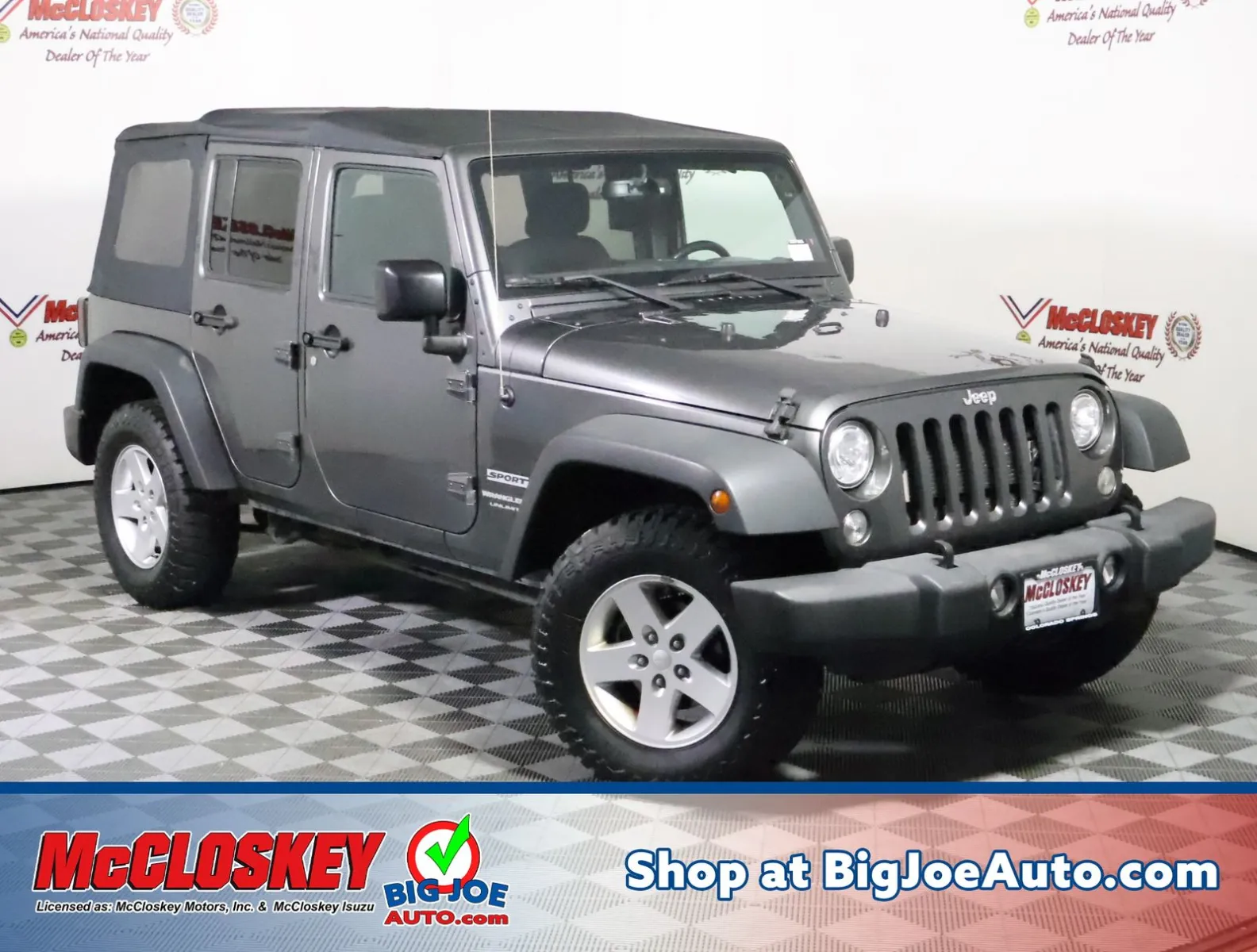 Gray 2018 Jeep Wrangler JK Unlimited Sport for sale in Colorado Springs, CO