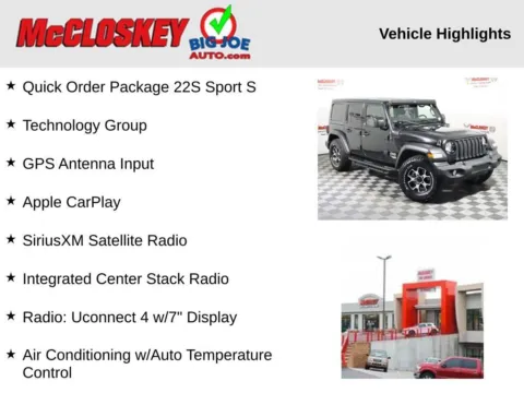 Another view of 2021 Jeep Wrangler Unlimited Sport S for sale in Colorado Springs, CO at McCloskey Truck Town (Licensed as McCloskey Motors Inc.)