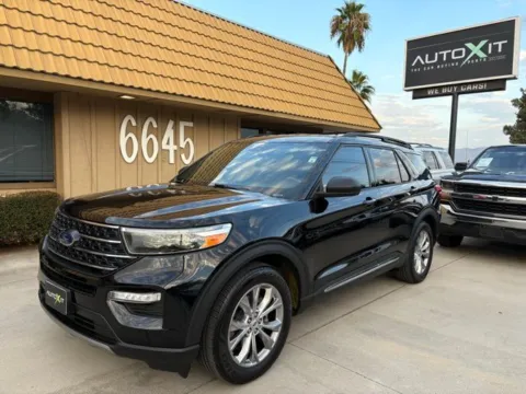 Black 2020 Ford Explorer XLT for sale in Riverside, CA