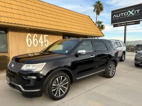 Black 2018 Ford Explorer Platinum for sale in Riverside, CA