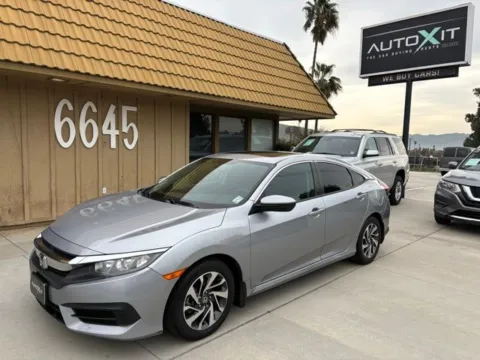 Silver 2018 Honda Civic EX for sale in Riverside, CA
