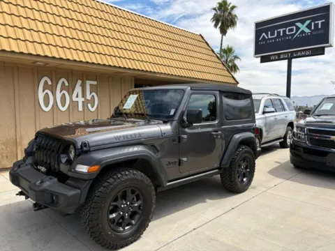 Gray 2020 Jeep Wrangler Willys for sale in Riverside, CA