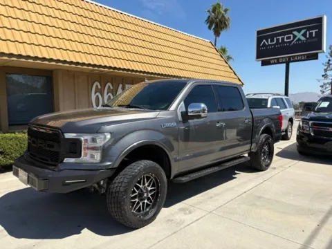 Gray 2018 Ford F-150 Lariat for sale in Riverside, CA