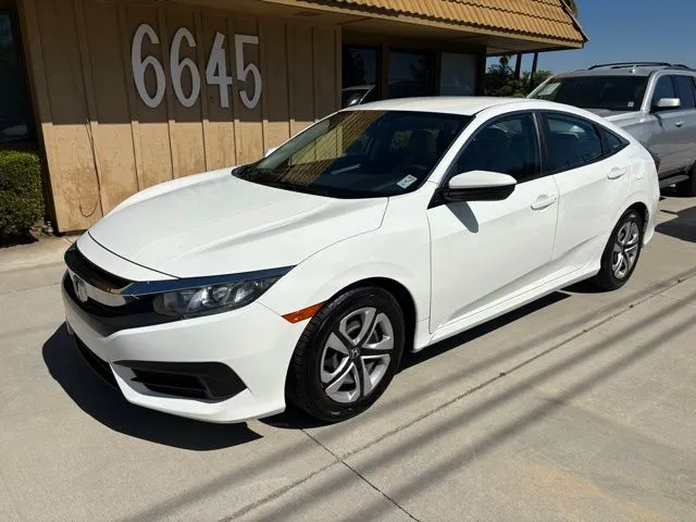 White 2017 Honda Civic LX for sale in Riverside, CA
