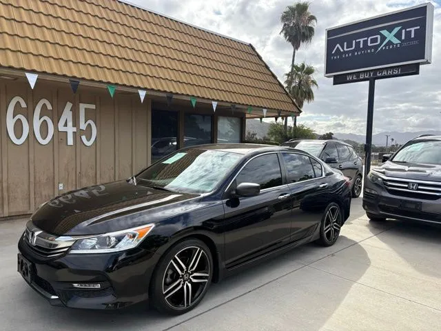 Black 2016 Honda Accord Sport for sale in Riverside, CA