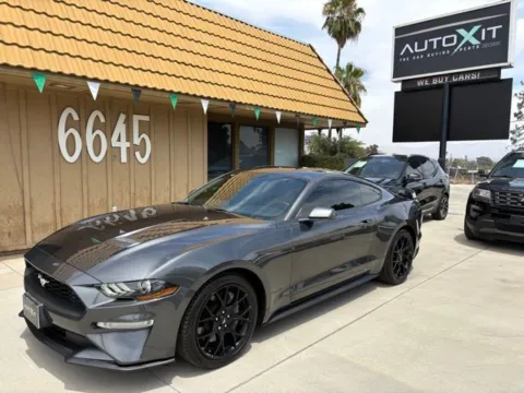 Gray 2019 Ford Mustang EcoBoost Premium for sale in Riverside, CA