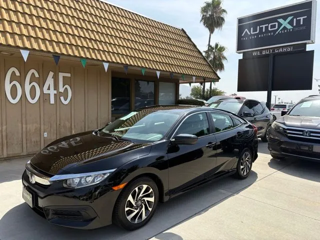 Black 2017 Honda Civic EX for sale in Riverside, CA