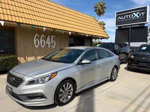 Silver 2015 Hyundai Sonata Sport for sale in Riverside, CA