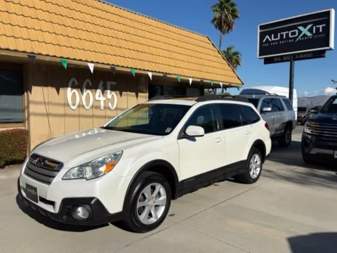 White 2014 Subaru Outback 2.5i Premium for sale in Riverside, CA