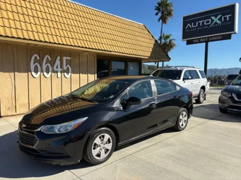 Black 2018 Chevrolet Cruze LS for sale in Riverside, CA