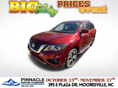 Another view of 2020 Nissan Pathfinder Platinum for sale in Mooresville, NC at Pinnacle Motor Company LKN
