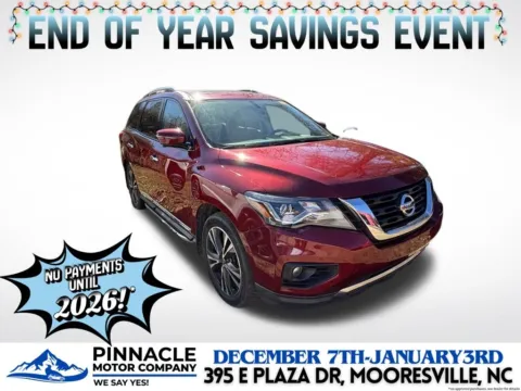 Red 2020 Nissan Pathfinder Platinum for sale in Mooresville, NC