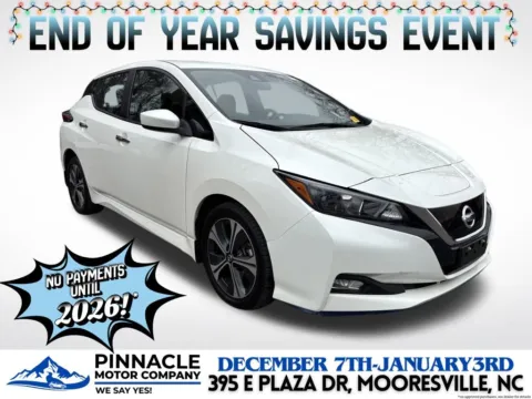White 2020 Nissan Leaf SV Plus for sale in Mooresville, NC