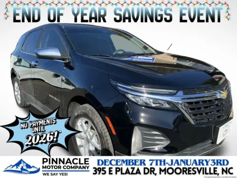 Black 2022 Chevrolet Equinox LT for sale in Mooresville, NC