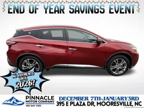Photos of 2015 Nissan Murano Platinum for sale in Mooresville, NC at Pinnacle Motor Company LKN