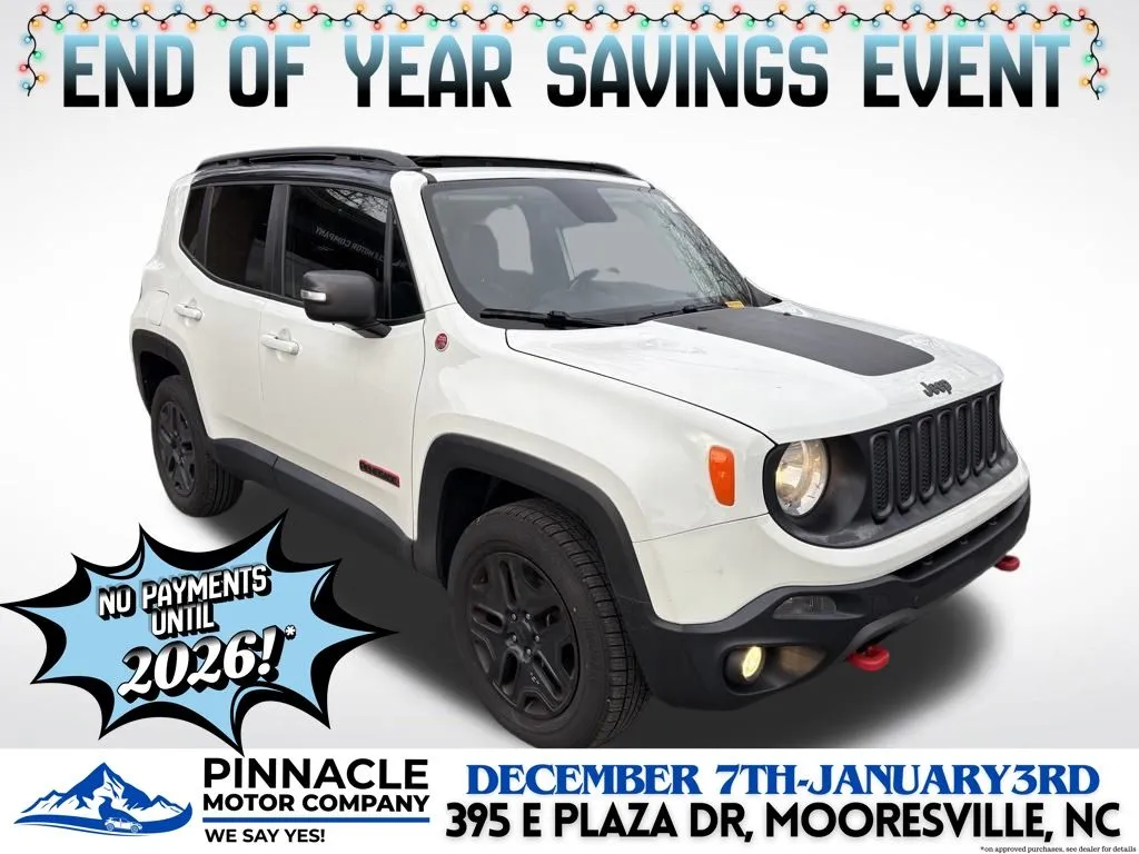 White 2018 Jeep Renegade Trailhawk for sale in Mooresville, NC
