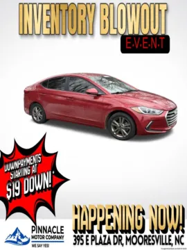 Red 2017 Hyundai Elantra SE for sale in Mooresville, NC