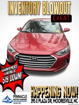 Another view of 2017 Hyundai Elantra SE for sale in Mooresville, NC at Pinnacle Motor Company LKN