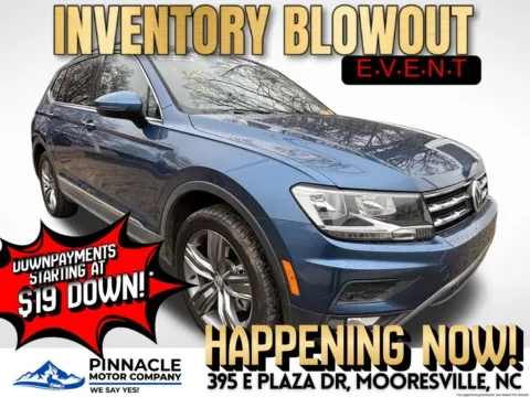 Blue 2020 Volkswagen Tiguan 2.0T SEL for sale in Mooresville, NC