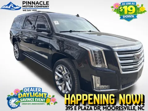 Black 2018 Cadillac Escalade ESV Platinum Edition for sale in Mooresville, NC