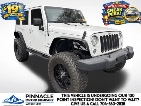 White 2017 Jeep Wrangler Unlimited Sahara for sale in Mooresville, NC
