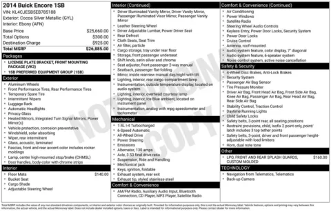 Photos of 2014 Buick Encore for sale in Mooresville, NC at Pinnacle Motor Company LKN