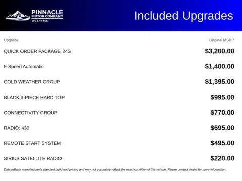 Another view of 2017 Jeep Wrangler Unlimited Sport for sale in Mooresville, NC at Pinnacle Motor Company LKN