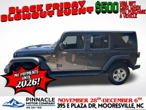 More photos of 2020 Jeep Wrangler Unlimited Sport S at Pinnacle Motor Company LKN, NC