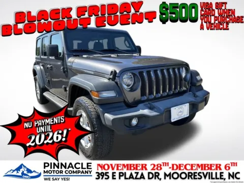 Gray 2020 Jeep Wrangler Unlimited Sport S for sale in Mooresville, NC