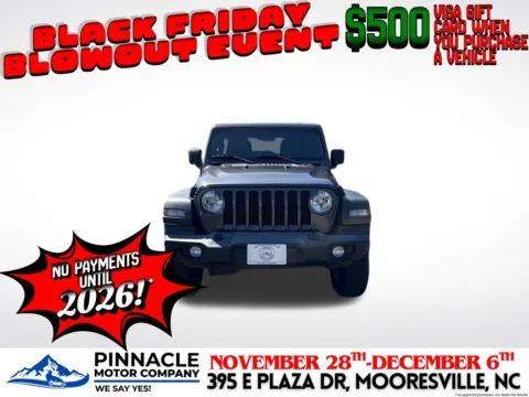 Photos of 2020 Jeep Wrangler Unlimited Sport S for sale in Mooresville, NC at Pinnacle Motor Company LKN