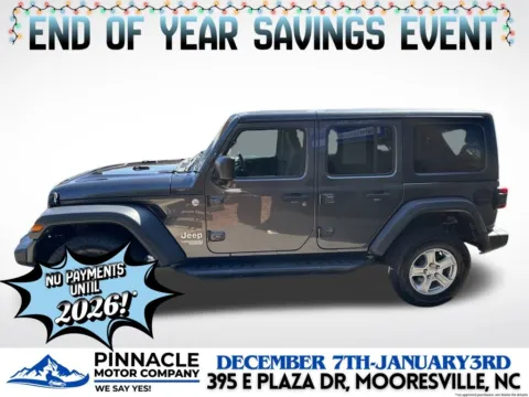 More photos of 2020 Jeep Wrangler Unlimited Sport S at Pinnacle Motor Company LKN, NC