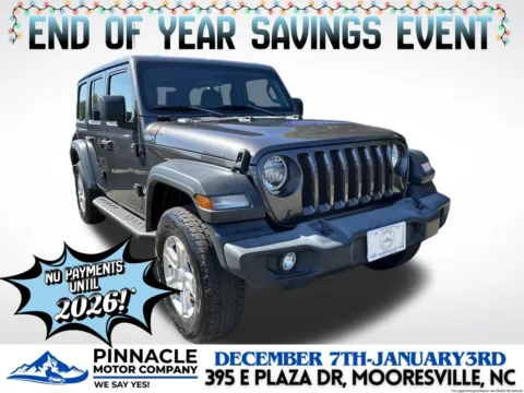 Gray 2020 Jeep Wrangler Unlimited Sport S for sale in Mooresville, NC