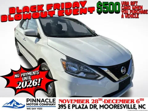 White 2019 Nissan Sentra SV for sale in Mooresville, NC