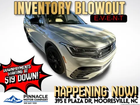 White 2023 Volkswagen Tiguan 2.0T SE R-Line Black for sale in Mooresville, NC
