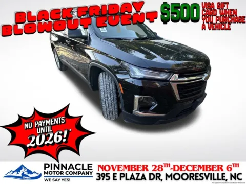 Black 2022 Chevrolet Traverse LS for sale in Mooresville, NC