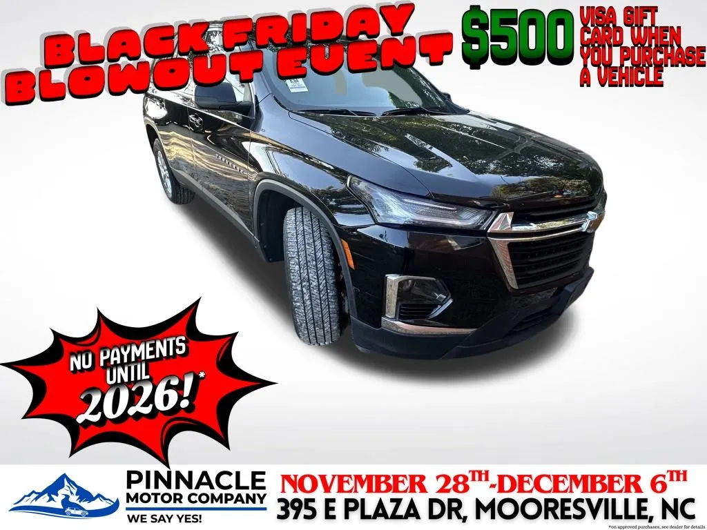 Black 2022 Chevrolet Traverse LS for sale in Mooresville, NC