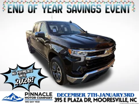 Black 2023 Chevrolet Silverado 1500 LT for sale in Mooresville, NC