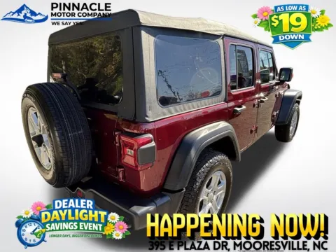 Another view of 2021 Jeep Wrangler Unlimited Sport S for sale in Mooresville, NC at Pinnacle Motor Company LKN