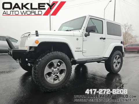 White 2017 Jeep Wrangler Sahara for sale in Branson West, MO