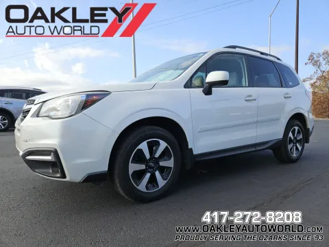 White 2018 Subaru Forester 2.5i Premium for sale in Branson West, MO