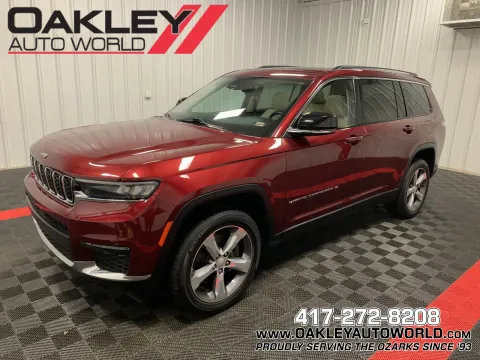 Red 2021 Jeep Grand Cherokee L Limited for sale in Branson West, MO