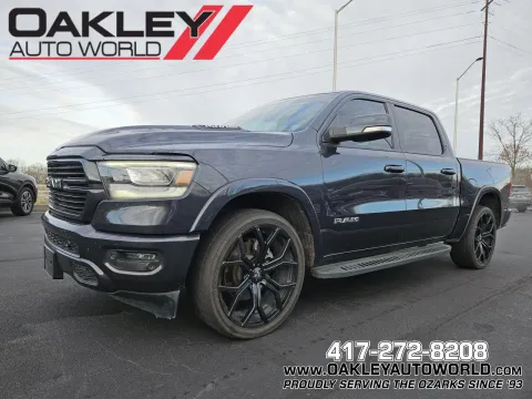 Blue 2019 Ram 1500 Laramie for sale in Branson West, MO