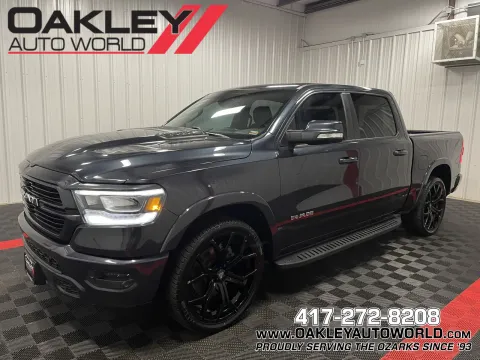 Blue 2019 Ram 1500 Laramie for sale in Branson West, MO