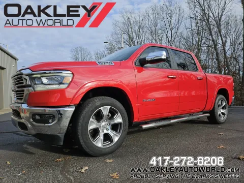Red 2019 Ram 1500 Laramie for sale in Branson West, MO
