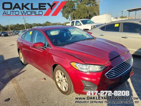 Red 2019 Ford Fusion SE for sale in Branson West, MO