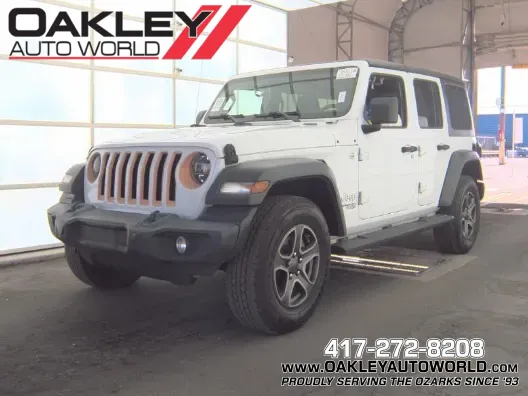 White 2019 Jeep Wrangler Unlimited Sport S for sale in Branson West, MO