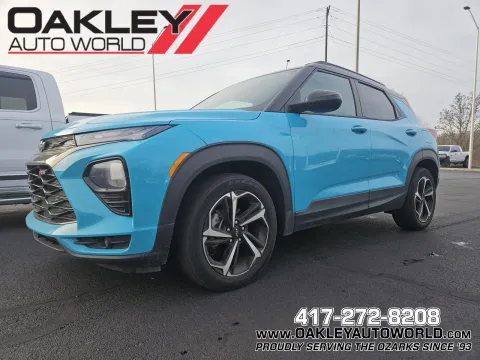 Blue 2021 Chevrolet TrailBlazer RS for sale in Branson West, MO