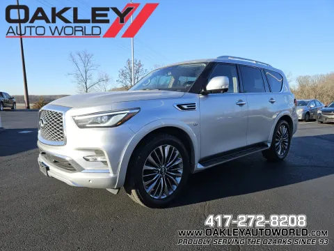 Silver 2020 INFINITI QX80 LUXE for sale in Branson West, MO