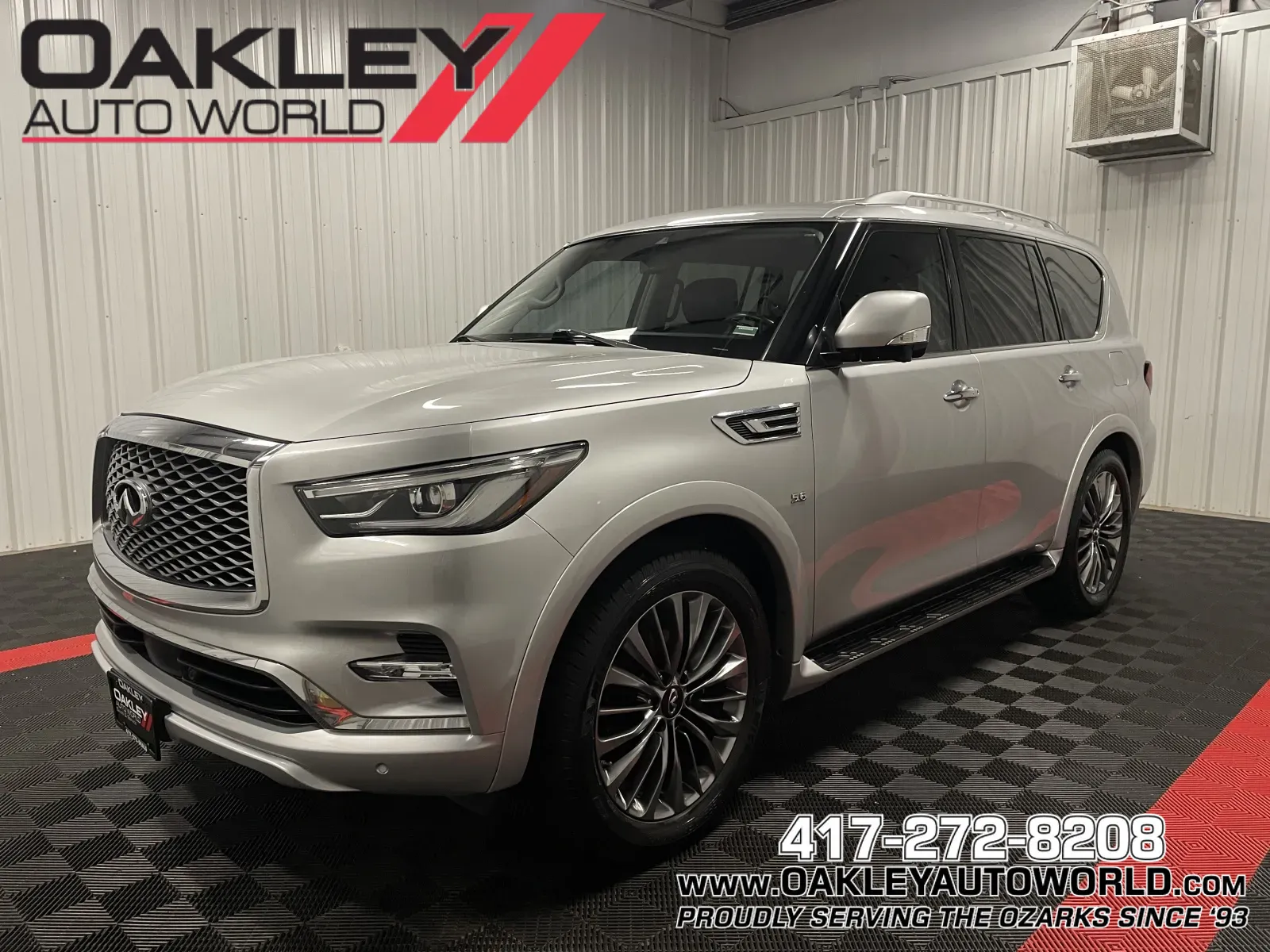 Silver 2020 INFINITI QX80 LUXE for sale in Branson West, MO